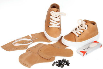 DIY-Kinder Sneakers | Cognac
