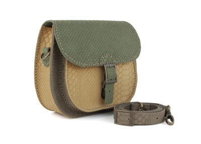 DIY-Crossbody-Tasche NYCHEL - Jungle Suede Olive/Cognac/Taupe
