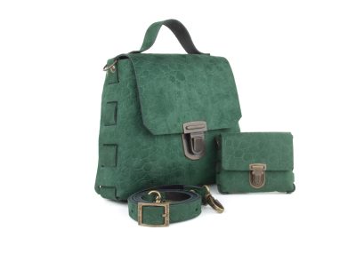 DIY-Crossbody Tas VANITY - Turtle Suede Bottle Green