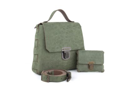 DIY-Crossbody Tas VANITY - Turtle Suede Sage (Olijfgroen)