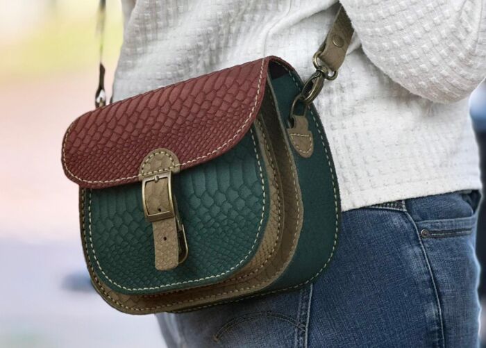 NYCHEL - Jungle Suede Taupe/Bordo/Petrol – Bild 3