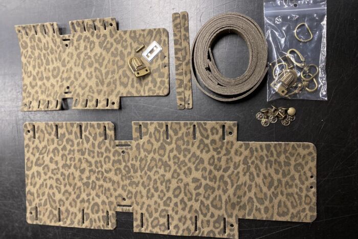 YARA - Suede Leopard Taupe - Afbeelding 2