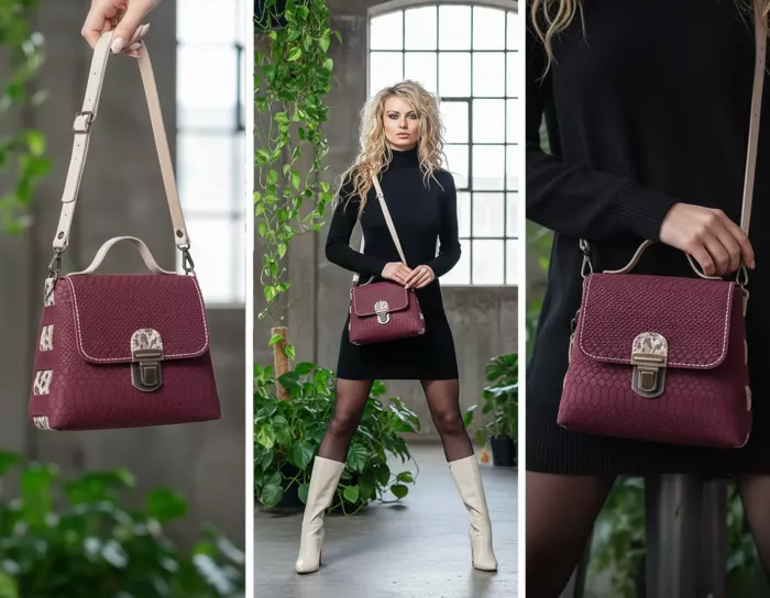 VANITY Flair - Jungle Suede Bordo – Bild 2