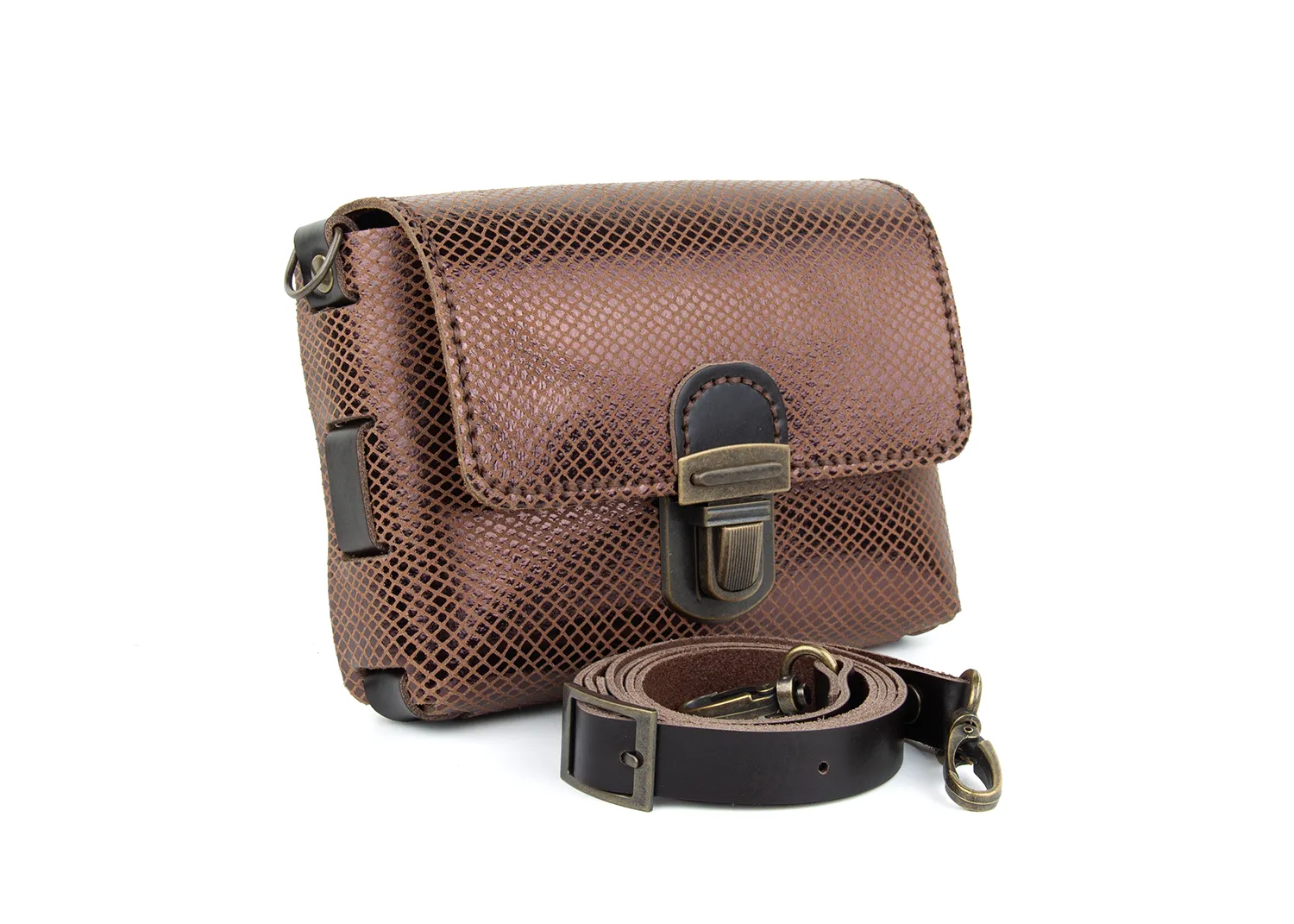 DIY-Crossbody Tas JULYA_Beauty_Snake_Brown_2