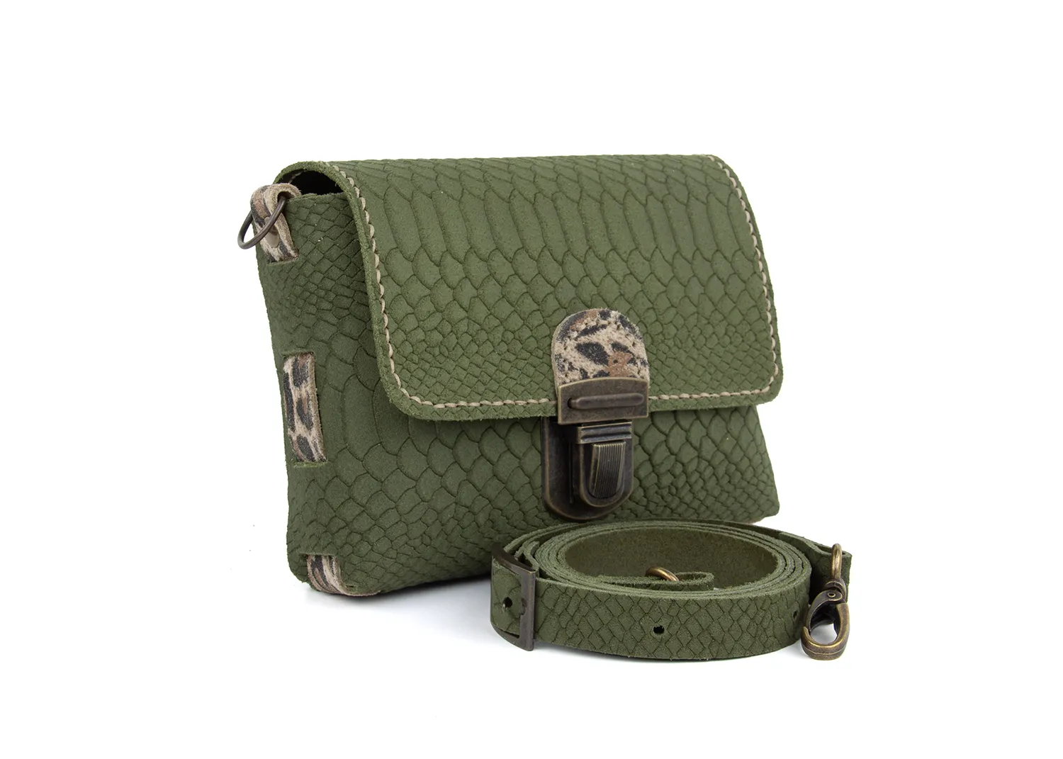 DIY-Crossbody Tas JULYA_Jungle_Suede_Olive_2
