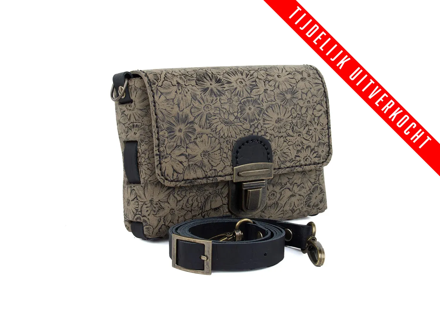 DIY-Crossbody Tas JULYA_Velours_Flower_Taupe_2_UITVERKOCHT