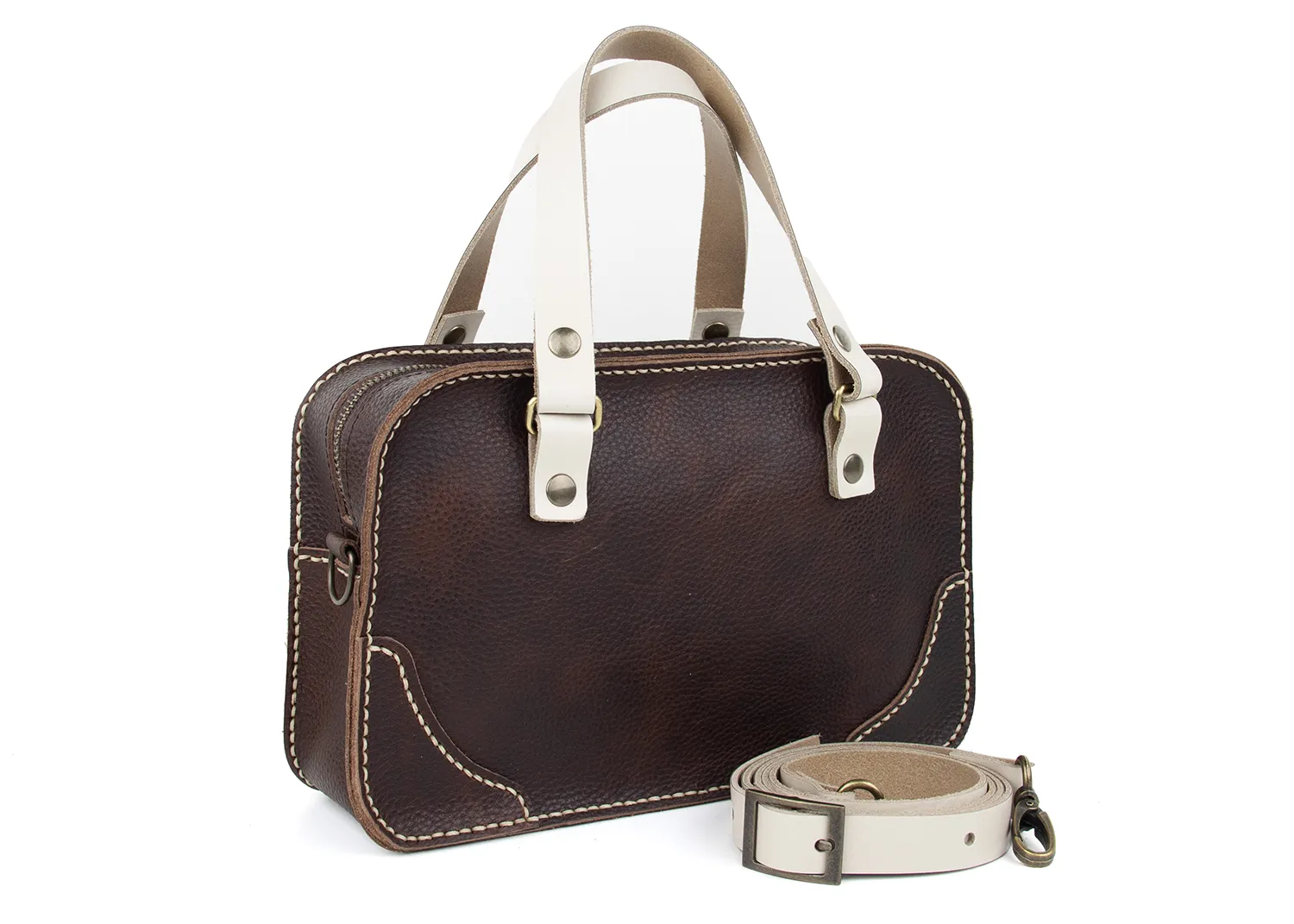 DIY-Crossbody Tas YENTLE_Colima_Donkerbruin_1