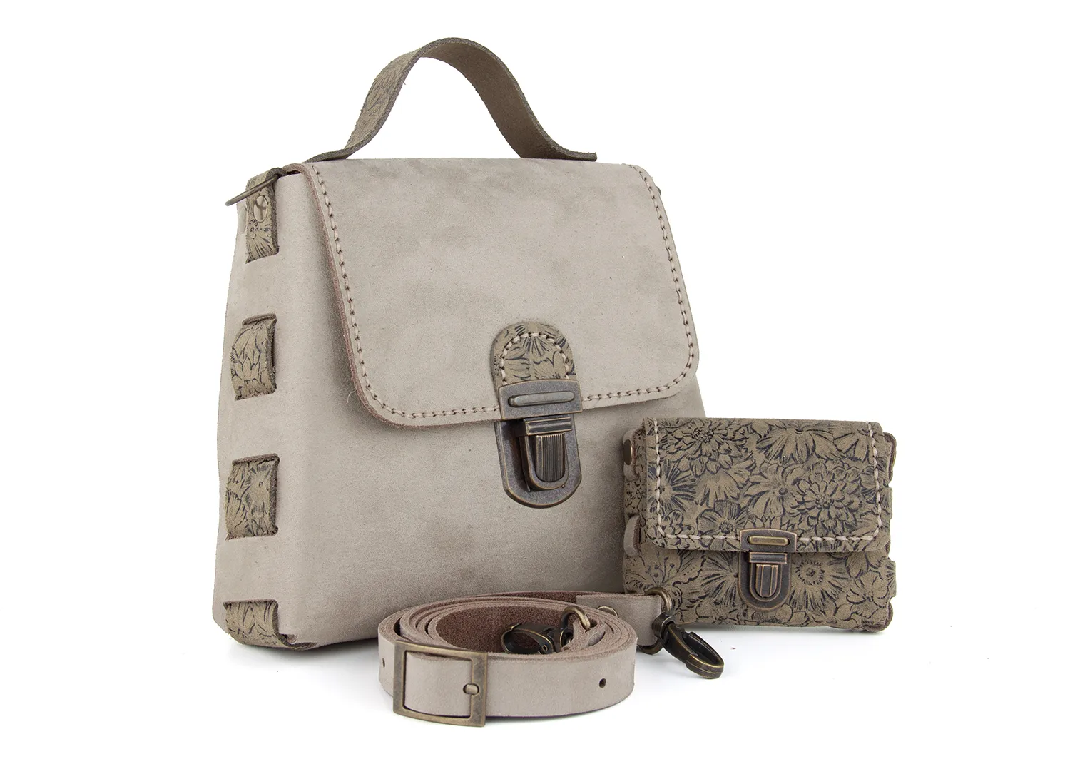 DIY-Crossbody-Tas VANITYFlair_Suede_taupe_1